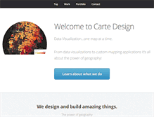 Tablet Screenshot of cartedesign.com